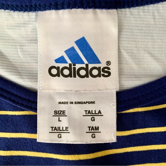 Adidas Vintage Blue and Yellow Striped Tank - Picture 10 of 13